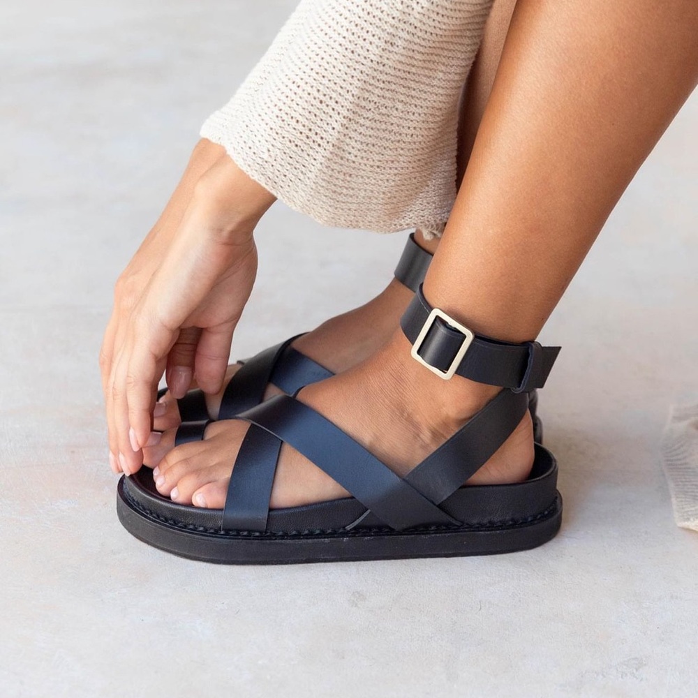 NWT Liberte Leagher sandals 7 - Black